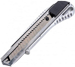 Нож со сменным лезвием 18мм, алюм. корпус,  кнопка Easy Slider Монтажник