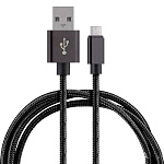 Кабель Energy ET-25 USB/Type-C, нейлон черный