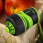 Коннектор для шланга Grandy 3/4" быстросъемный, автостоп, с замком