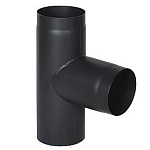 Тройник дымоходный черный @ 120