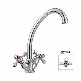 Смеситель д/кухни L4012, хром