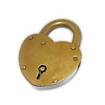 замок Навесной ЗВС-2 "СЕРДЕЧКО" 2кл. золото 