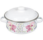 Кастрюля эмал.  5 л 1RB241М Мозаика белоснеж. цилин.