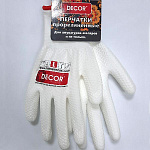 Перчатки DECOR PREMIUM прорезиненные, размер XL