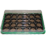 Комплект для рассады с торф. таблетками 41мм (24 таб.+лоток+поддон+крышка)
