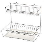 Сушилка д/посуды оцинк. навес. с поддоном 