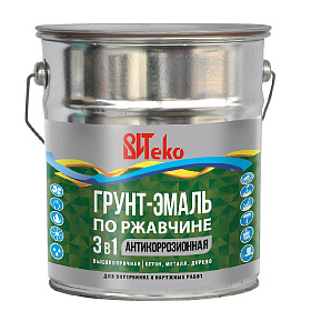 Грунт-эмаль по ржавчине 3 в 1 графитовый серый ВИТЕКО RAL 7024  5 кг.
