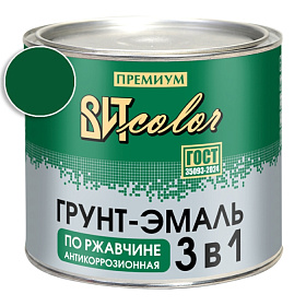 Грунт-эмаль по ржавчине 3 в 1 темно-зеленая ВИТ color/ВИТ колор  1,8 кг.