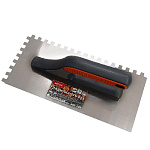 Гладилка DECOR 3К, 280х130мм, нерж., зуб 8х8мм, 0,7мм