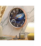 Часы настенные, кварцевые, 30 см, тихий ход, кругл, полимер, Y4-6877