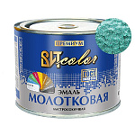 Эмаль с молотковым эффектом  "Зеленая" 0,4 кг.