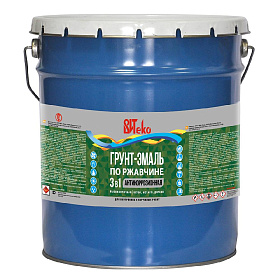 Грунт-эмаль по ржавчине 3 в 1 графитовый серый ВИТЕКО RAL 7024 20 кг.