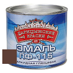 Эмаль шоколад ПФ 115   1,8 кг.