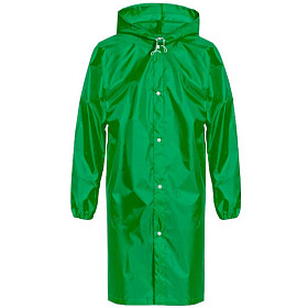 Дождевик с капюшоном (на кнопках) зеленый EVA