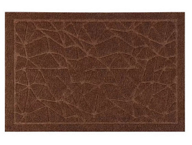 Коврик грязезащитный влаговпитывающий, 40х60 см, корич, узор, Natverk, 93686
