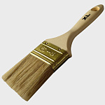 Кисть плоская STANDARD универсальная 25х15мм, светлая смеш. щетина, пласт. ручка 