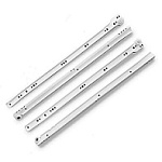 Направляющие роликовые StahlBuro 500/0,8мм белые  (2шт.) 