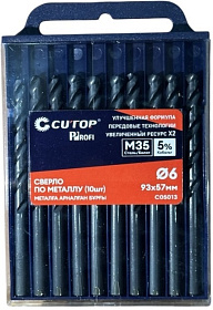 Сверло по металлу с кобальтом 5% CUTOP Profi  6,0 х 93 мм, (10шт)