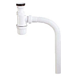 Сифон бутылочный колено 46 см белый