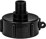 Переходник для еврокуба 2"х1/2" с наруж резьбой, из АБС  пластика
