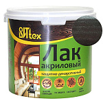 Лак защитно декоративный акриловый венге ВИТtex/ВИТЭКС 3,3 кг.