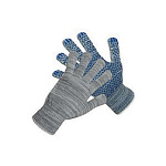 Перчатки х/б с ПВХ покрытием "Стандарт" серые
