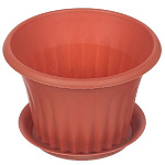 Горшок д/цветов Idea Кэрол 1л 16х11см терракот. М3165