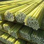 Колышки стеклопластиковые для подвязки растений d10 1,2м х 10шт