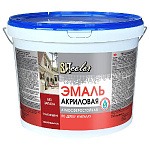 Эмаль акриловая полуглянцевая универсальная желтая RAL 1018 ВИТ color 10кг.