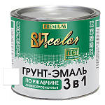 Грунт-эмаль по ржавчине 3 в 1 белая ВИТ color  1,8 кг.