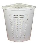 Корзина д/белья 45 л. бел. угловая М1546