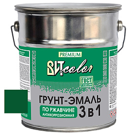 Грунт-эмаль по ржавчине 3 в 1 темно-зеленая ВИТ color/ВИТ колор  5 кг.