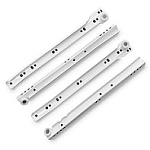 Направляющие роликовые StahlBuro 300/0,8мм белые  (2шт.) 