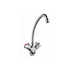 Смеситель д/кухни 1/2 рез. Казань КС-55 55164 мет. мах, лат. гайка, б/подводки