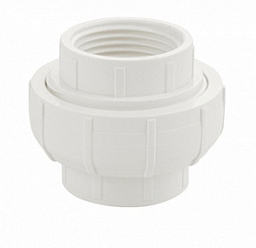 Муфта американка 1" полипропиленовая, из АБС пластика