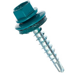 Саморез д/мет.черепицы 4,8х70мм (150шт) бирюза RAL5021