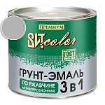 Грунт-эмаль по ржавчине 3 в 1 серая ВИТ color/ВИТ колор  1,8 кг.