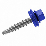 Шуруп кровельный 5,5х25мм оцинк. синий. (5005) 250 шт