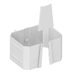 Держатель трубы 76х102 белый RAL9003