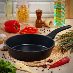 Сковорода  28см антипригар, Гурман Verde, черная ГМ2801ВИ, индукция