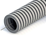 Труба гофрированная ПВХ 16 мм с зондом лёгкая (50м)