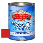 Эмаль красная ПФ 115  0,8 кг.