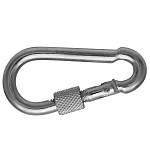 Карабин с фиксатором 7 цинк