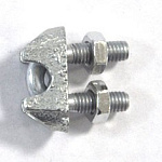 Зажим для стальных канатов, оцинк. 3мм 