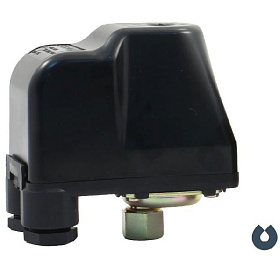 Реле давления PM5 (вр) 1/4" (раб. диапазон-1-6атм, макс. ток 16А, прис. разм. 1/4 вр) накидная гайка