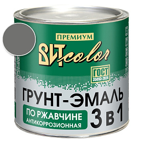 Грунт-эмаль по ржавчине 3 в 1 темно-серая  ВИТ color/ВИТ колор  2,6 кг.