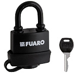 Замок навесной PL-WEATHER-3640 Black FUARO, английский, 3 ключа 