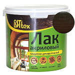 Лак защитно декоративный акриловый орех ВИТtex 3,3 кг.