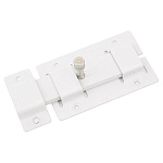 Засов накладной Секрет Киров ЗД-02 плоский белый 