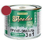 Грунт-эмаль по ржавчине 3 в 1 вишня ВИТ color/ВИТ колор  0,4 кг.